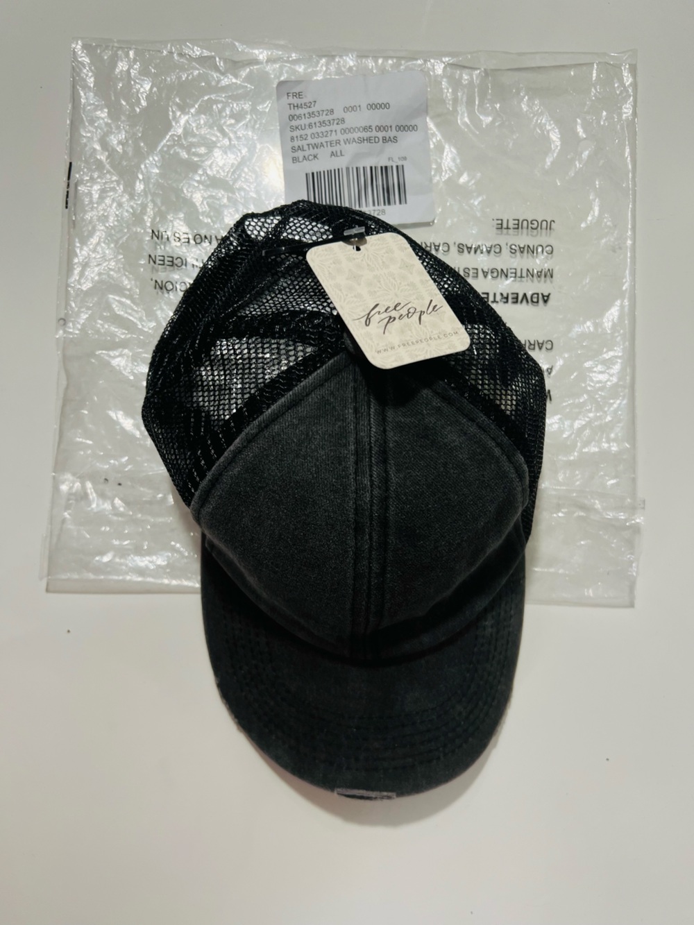 FREE PEOPLE Saltwater Washed Trucker Hat - OS - Picture 3 of 8